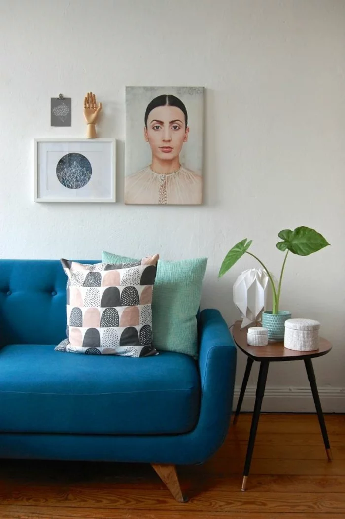 couch kaufen wohnzimmer möbel designer 2er sofa blau