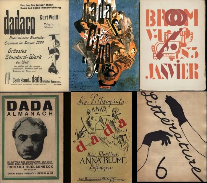 dadaismus alte zeitschriften graphisches design