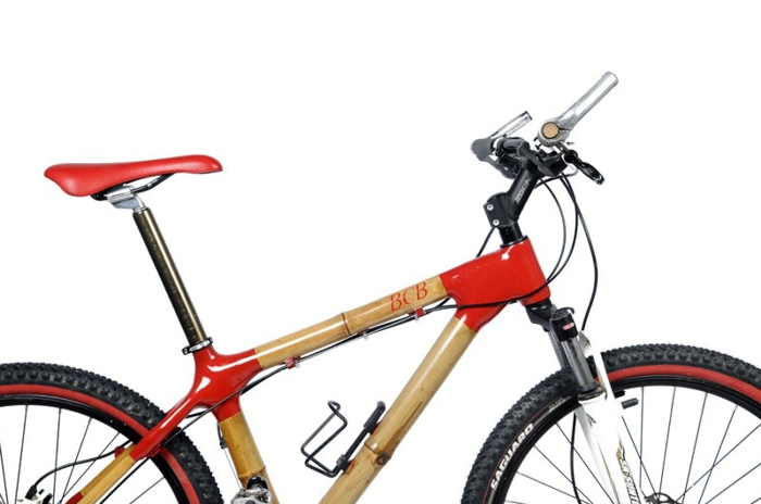designer fahrräder mit nachhaltigem design bambus und carbon rot