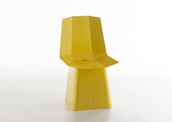 designermöbel origami stuhl linito gelb designer yu ito