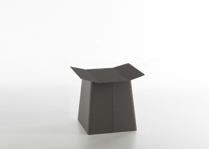 designermöbel origami stuhl linito grau hocker designer yu ito
