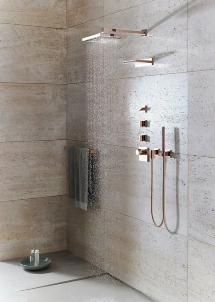 dusche renovieren moderne regendusche brausenkopf duscharmatur