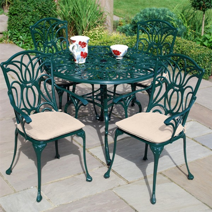 Gartenmöbel Alu Grün