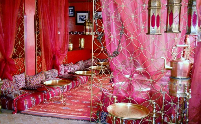 hauseinrichtung marokkanische textilien muster