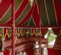 Hauseinrichtung mit Textilien im marokkanischen Stil