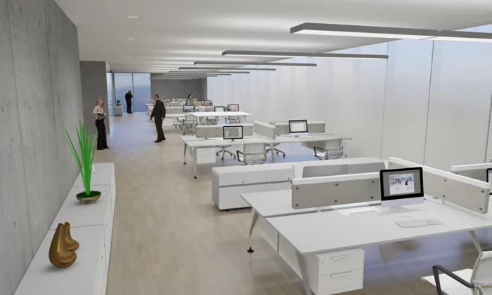 indirekte led beleuchtung moderne büroeinrichtung design