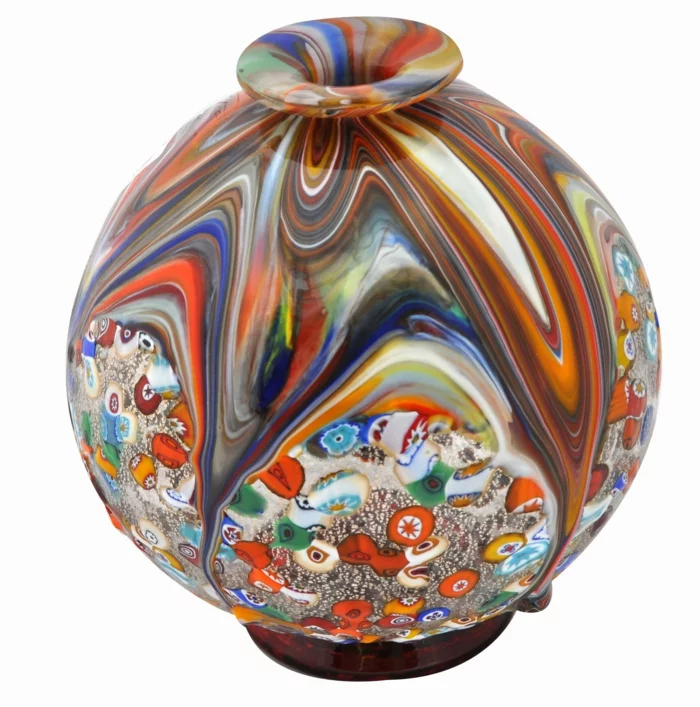 murano glas kunstwerk handgemacht vase