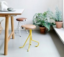 Dänisches Möbel Design: Holzhocker von Phillip Grass