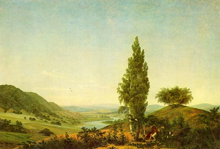  Romantische Epoche und Romantik Kunst Sommer Gemälde von Caspar David Friedrich