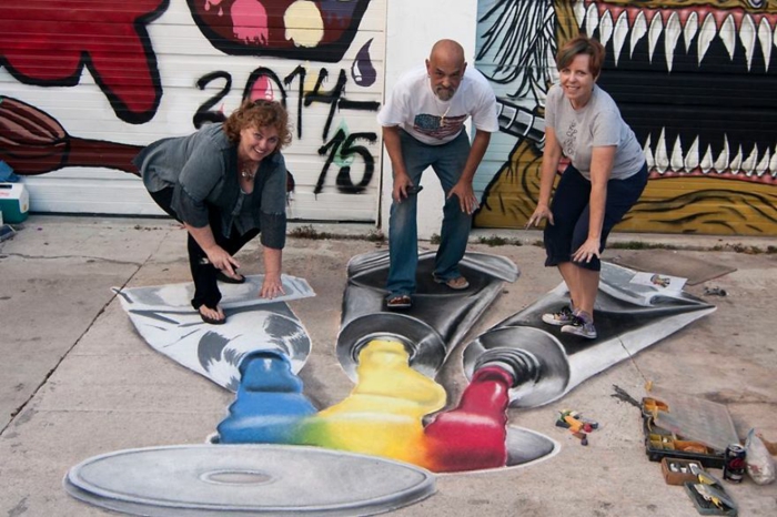 streetart künstler 3d graffiti kunst