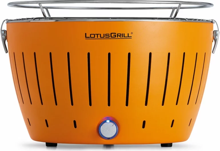 tischgrill holzkohle lotusgrill farbig orange