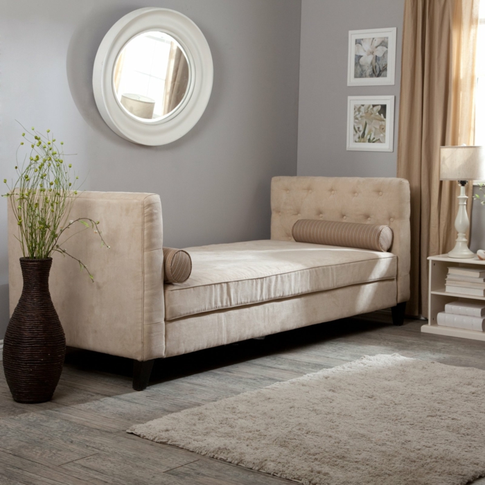 wohnzimmereinrichtung ideen sofa design bodenvase