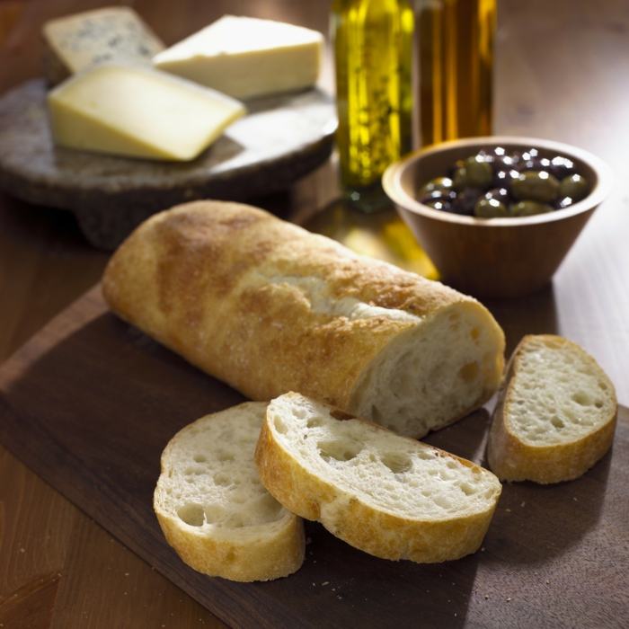Ciabatta Brot mit oel
