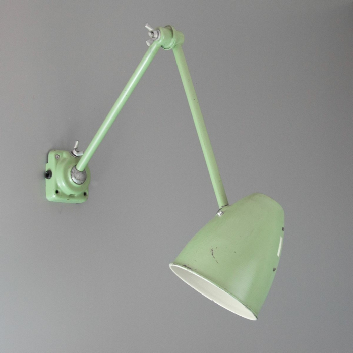 Designleuchten Skinflint Design industral style möbel wandlampe grün