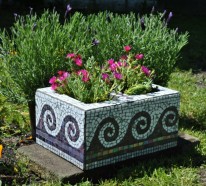 Mosaiksteine in der Gartengestaltung- Bastelideen und Anleitungen
