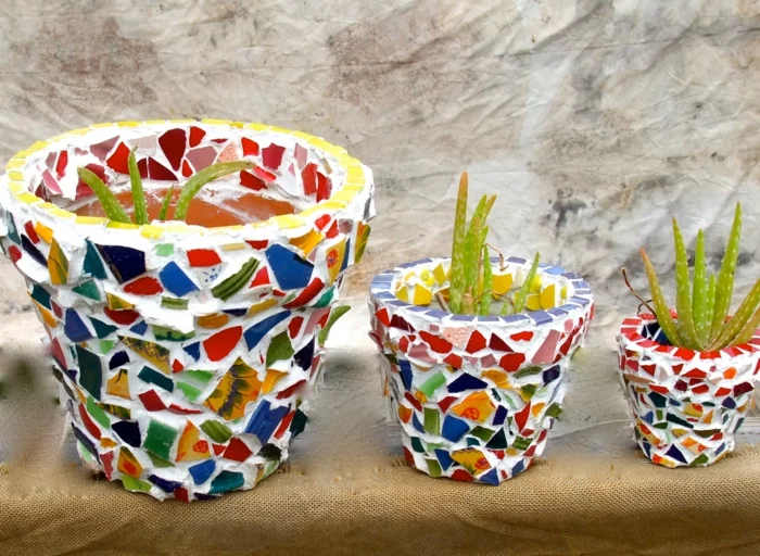 Mosaik selber machen zum einpflanzen mosaiksteine