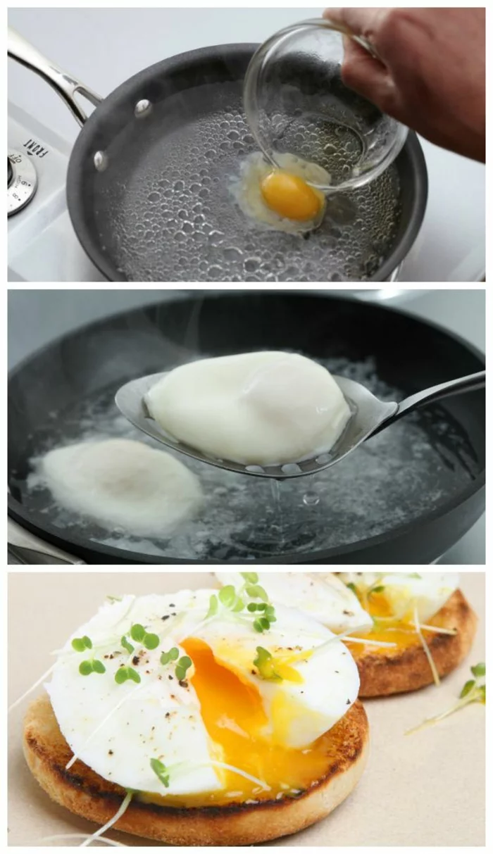 einfache kochrezepte gesunde ernährung pochierte eier