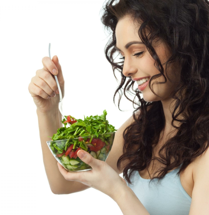 gesundes leben gesunde ernährung salat essen