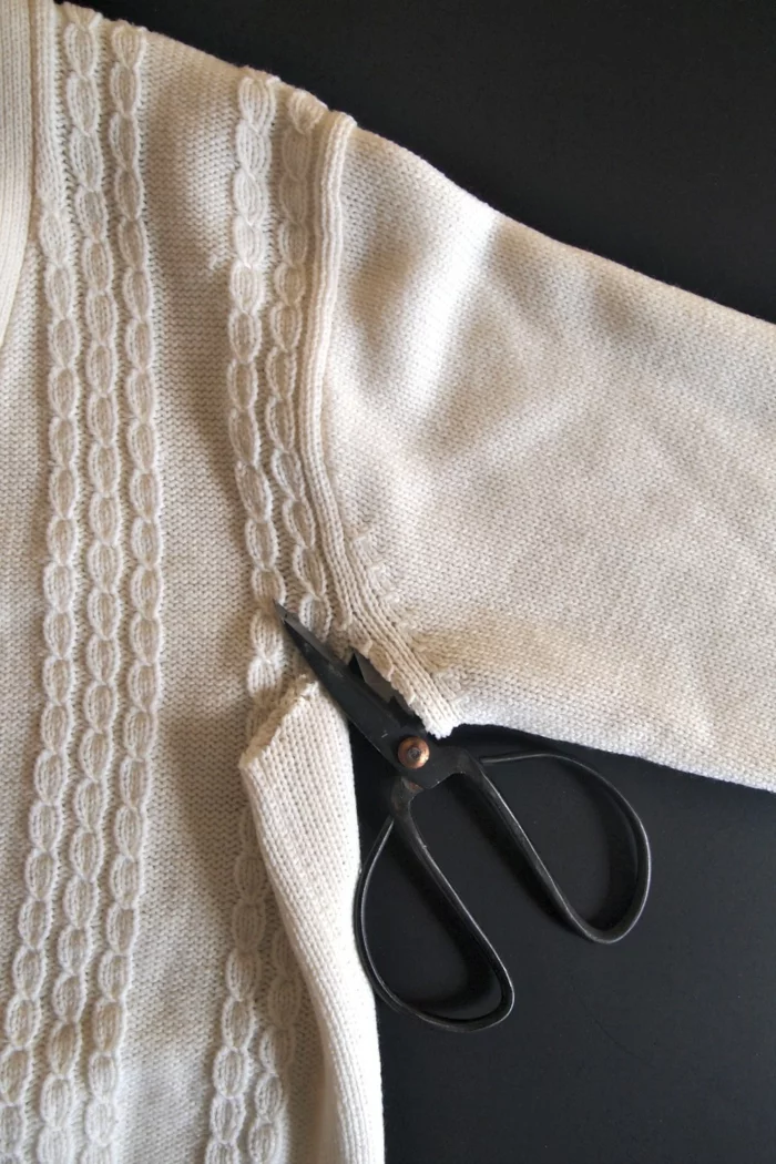 herbstdeko selber machen pullover basteln