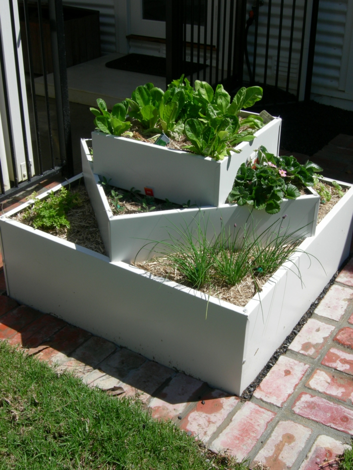 Hochbeet im Garten Eine schöne Gartengestaltungsidee