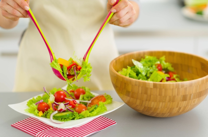 hoher blutdruck frische salate zubereiten