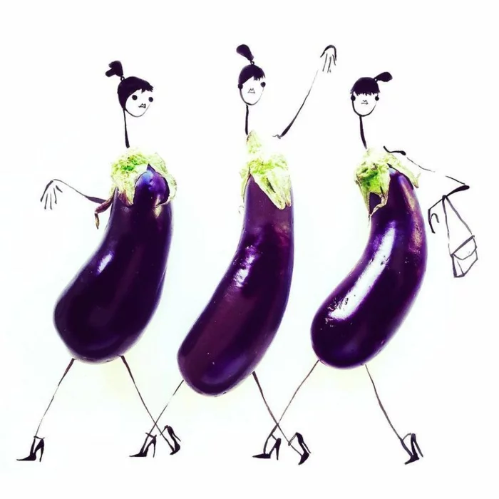 illustratoren Gretchen Roehrs fashion illustrationen auberginen