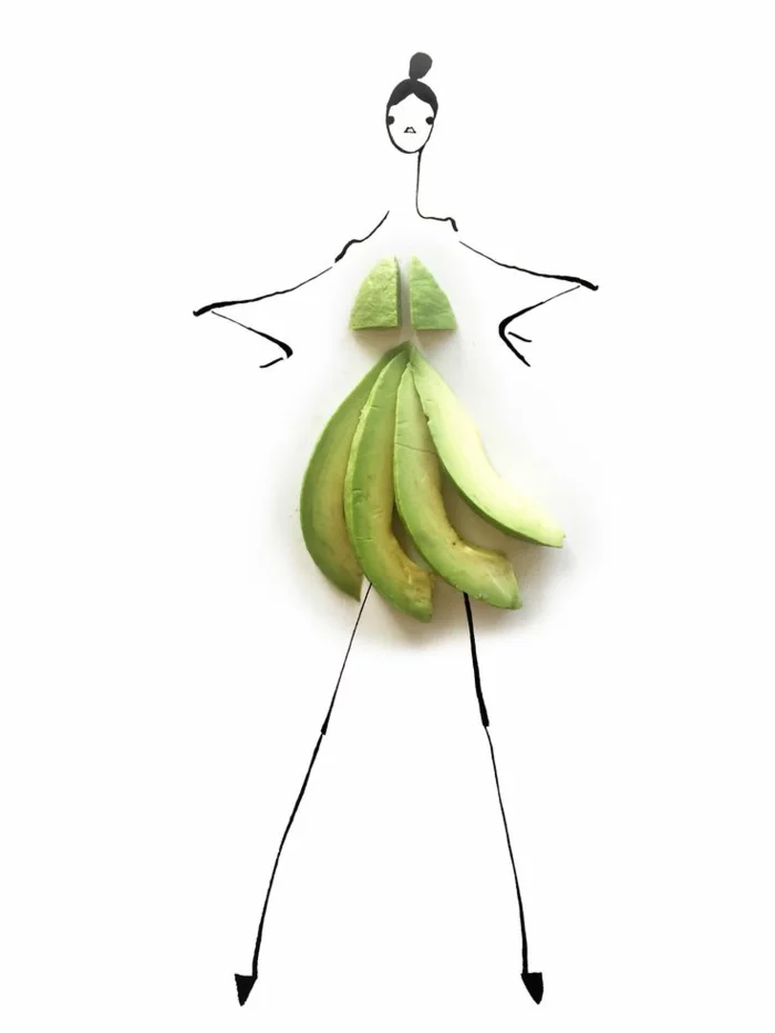  illustratoren Gretchen Roehrs fashion illustrationen avocado