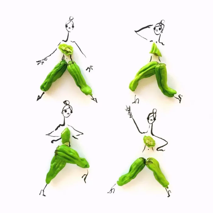 illustratoren Gretchen Roehrs fashion illustrationen bohnen grün hose
