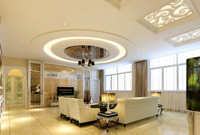 indirekte beleuchtung ideen wohnzimmer dekenbeleuchtung luxuriöses design