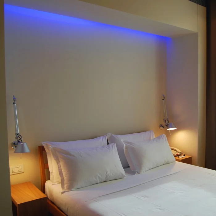indirekte beleuchtung schlafzimmer coole wandleuchten