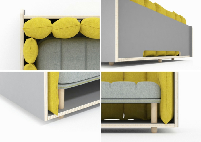 italienische polstermöbel kleines sofa re cinto details