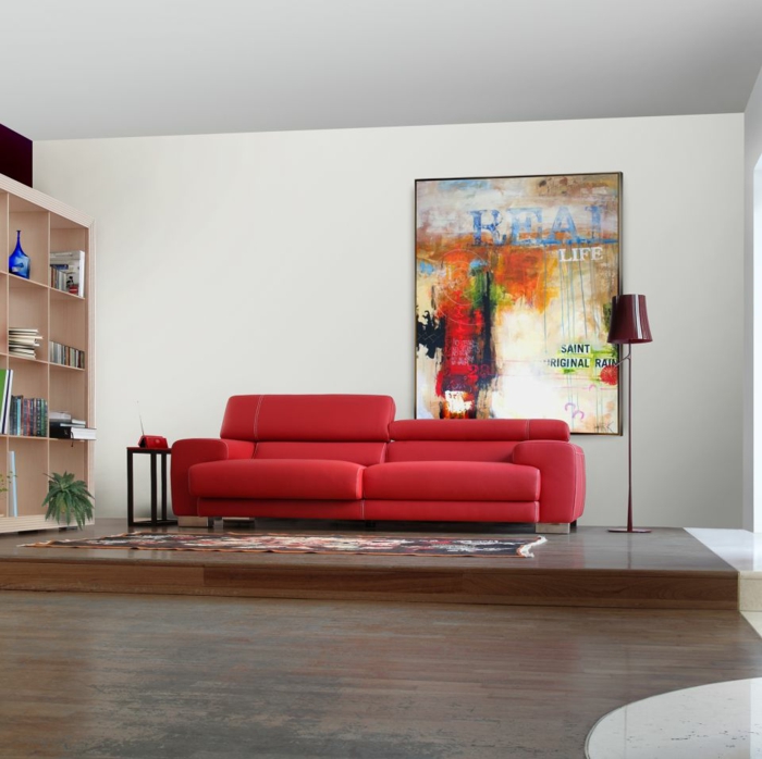 italienische polstermöbel wohnzimmer möbel sofa rot