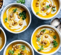 Einfache Kochrezepte: eine leckere Kichererbsen Suppe zubereiten