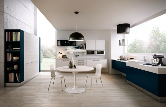 küchenstühle design weiß ohne armlehnen runder küchentisch