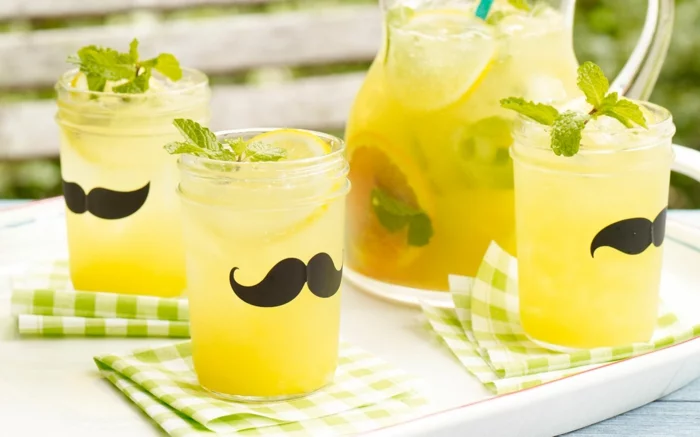 limonade selber machen sommerparty lustig gestalten