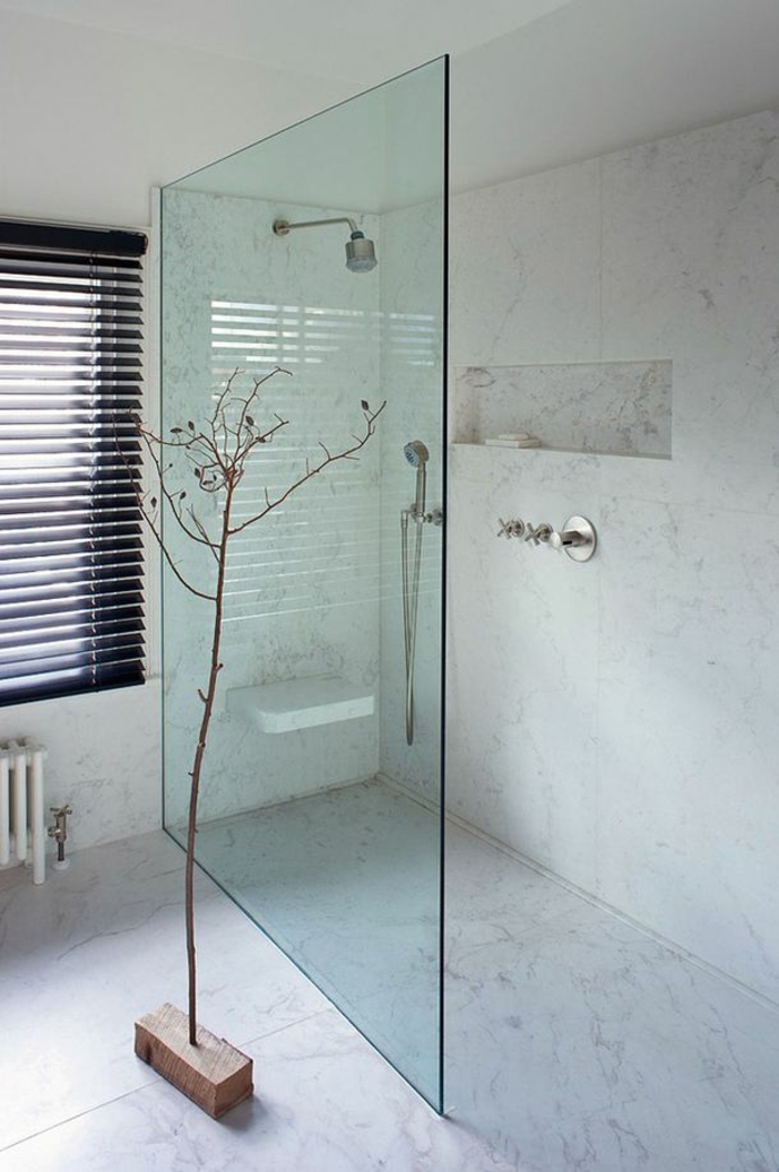 moderne einrichtungsideen badezimmer mit begehbare dusche