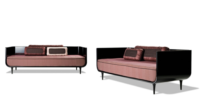 möbeldesign nika zupanc lachsfarbene polsterung couch