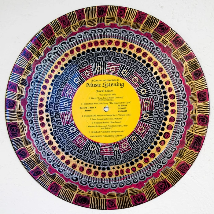 schallplatte mandalas ethno motive folklore