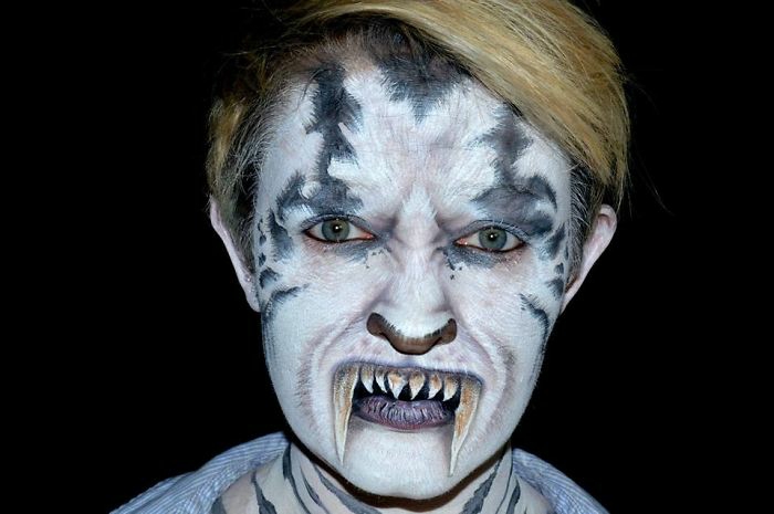 Halloween Make up ideen professionelle schminke von Nikki Shelley