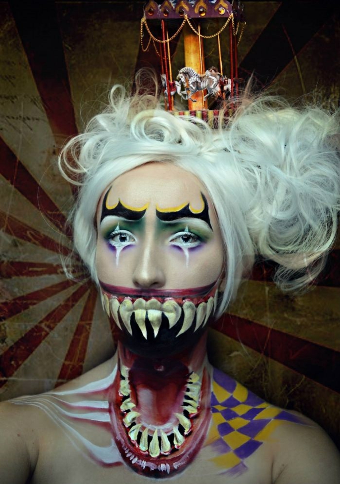 Halloween Schminkideen von Joyce Spakman zirkus inspration