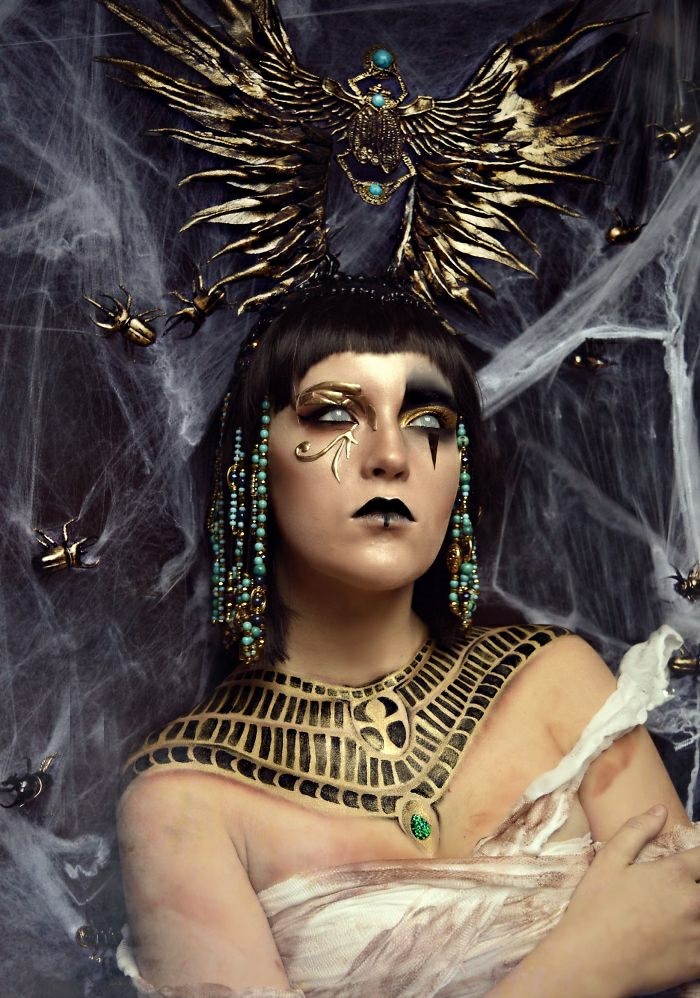 Halloween Schminkideen von Joyce Spakman ägyptischer einfluss