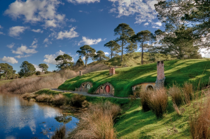 Hobbiton New Zealand idylle