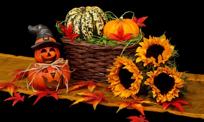 Ideen für Halloween deko halloween geschichte kuerbislaterne basteln