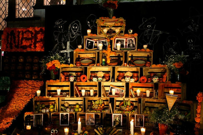 Ideen für Halloween mexiko altar Ideen für Halloween deko halloween geschichte kuerbislaterne basteln