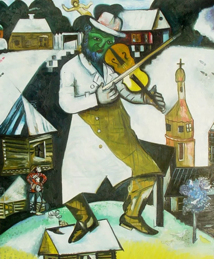 Marc Chagall Werke der grüne Geiger