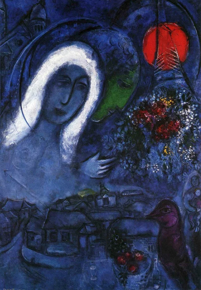 Marc Chagall Werke felder auf mars