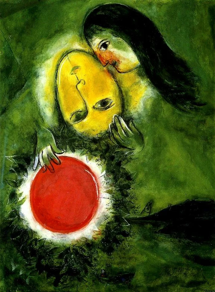 Marc Chagall grüne Landschaft