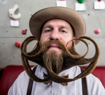 Männer mit Bart auf der Bart WM 2015 in Österreich