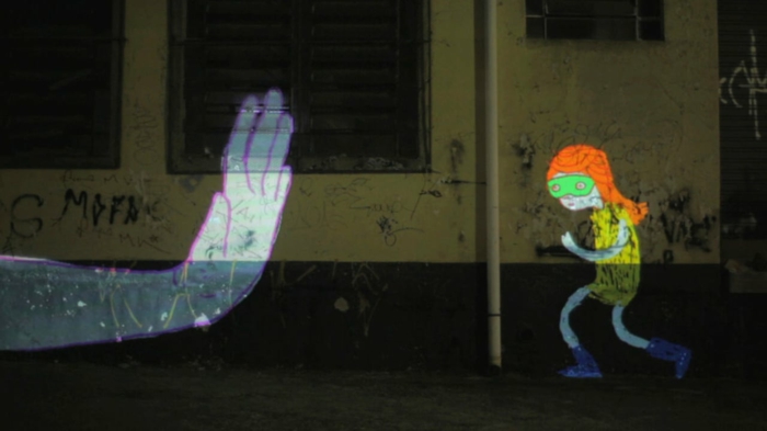 Streetart Künstler VJ Suave interaktiv
