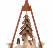 Traditionelle Weihnachtsdeko aus Holz als schicke Deko Idee
